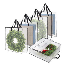 Wreath Storage Bag 5 Packs, 26 Inches 90 L Wreath Storage Container for Home Storage, Storage Bag for Christmas Wreath