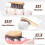12-Pack Bamboo Toothbrushes for Kids, Eco-Friendly Biodegradable Handles, Soft Bristles 3