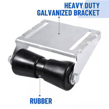 12inch Boat Trailer Roller with Bracket Keel Roller Assembly Kit for Boat Trailer, Boat Trailer Keel Roller Bracket