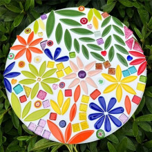 100g Pack Droplet-Shaped Ceramic Mosaic Tiles, DIY Handmade Colorful Irregular Shaped Ceramic Pieces for Crafting