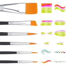 Face Paint Brush Set,with Paint Tray Palette Body Art Artist Brush for Acrylic Painting Oil Gouache Watercolor Halloween