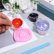 100 Pcs 40ml Resin Measuring Cups,with 1 Silicone Stir Stick Multipurpose Dispensing Cup for Mixing Paint Jewelry Making