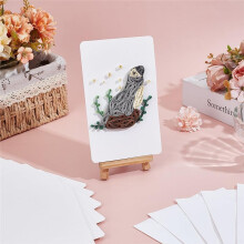 Kit de Fabrication de Cartes de Vœux à Faire Soi-Même, 20 Ensembles, Thème Animaux Marins, 5 Styles: Dauphins, Poissons, Tortues de Mer, Kit de