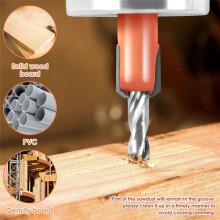 5 Pcs Single Hole Punch, 5/16 Inch Heavy Duty Puncher Adjustable Screw Cover with 5 Limit Countersink Drill Bit