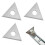 10Pcs 1inch Triangle Paint Scraper Paint Scraper Carbide Blades Double-Edged Reversible Replacement Blade 2