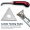 10Pcs 1inch Triangle Paint Scraper Paint Scraper Carbide Blades Double-Edged Reversible Replacement Blade 5