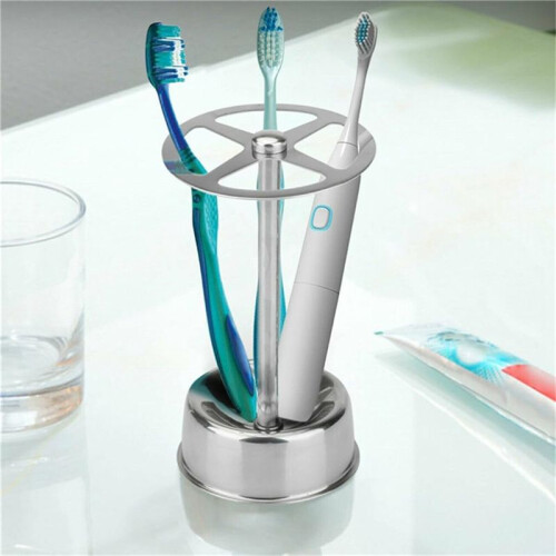 Stainless Steel Toothbrush Holder Multi-Function Tableware Storage Stand Home Makeup Brush Rack Bathroom Accessories 2