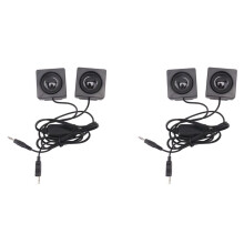 4x Paste Monitor External Sound Desk Computer Sound Surround Hidden USB Speaker DIY Desktop Speakers