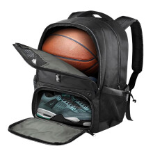 Sac Ă dos ergonomique de football de basket-ball ayant des-Noir
