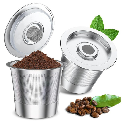 Recycling Coffee Capsule Coffee Machine / Coffee Maker Stainless Steel Single Hole with Filter Screen Coffee Capsule Cup 1