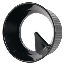 Coffee Tamper for Moka Pot Rotary Powder Dosing Ring Coffee Distributor Leveler for 300ml Black