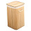 Bamboo Foldable Laundry Basket, Large Capacity 2