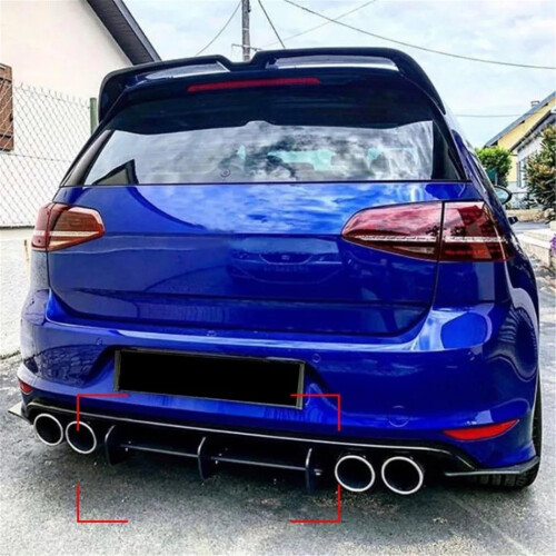 Rear Diffuser and Side Splitters Kit for VW Golf MK7 R 20132016 Aerodynamic Spoiler Lip 1