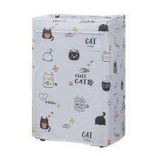 Housse anti-poussière pour machine à laver avec motif dessin animé, PEVA, 10 kg