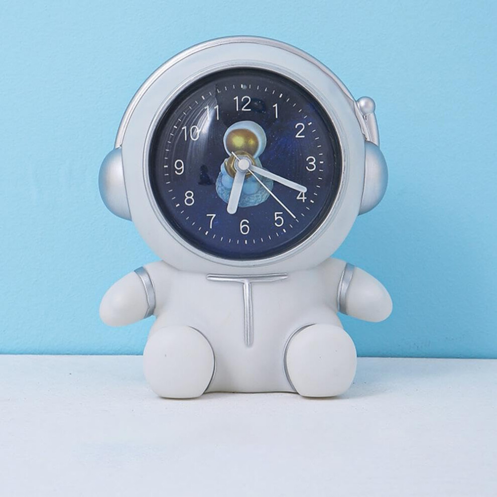 Astronaut Piggy Bank And Alarm Clock Dual Use Large Capacity Cartoon Spaceman Decor White