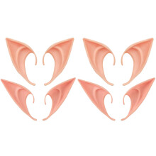 4 Pairs Fairy Elf Ears Cosplay Accessories for Halloween Costume Anime Party Two‑Style Reusable Set