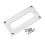 Universal Guitar Pickup Adapter Ring 92x46mm Metal-Silver 1