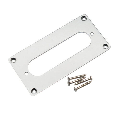 Universal Guitar Pickup Adapter Ring 92x46mm Metal-Silver