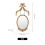 Gold Vintage Bathroom Mirror with Rectangular Frame, 24x46cm Vanity Makeup Wall Decor 2