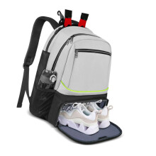 Tennis Backpack Outdoor Sports Tennis Racket Bag Portable-grey