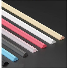Shower Door Seal Black 2m Bendable Silicone Water Barrier for Frameless Screen and Wet Room