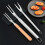 Stainless steel BBQ serving fork, meat fork, roasting fork, grilling fork, carving fork, cooking fork, steak fork, tong fork Ref: 5516 2