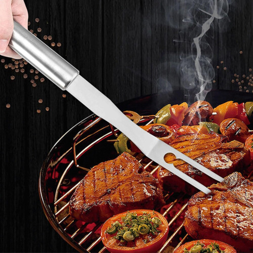 Stainless steel BBQ serving fork, meat fork, roasting fork, grilling fork, carving fork, cooking fork, steak fork, tong fork Ref: 5516 2