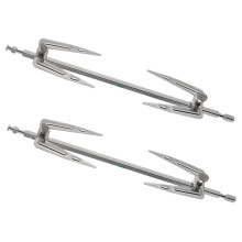 2pcs Rotisserie Forks Set for BBQ Chicken, Secure Grip, Temp Resistant, Fits Most Rotisseries
