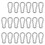 Stainless Steel Carabiner Clip Spring Snap Hook 20 pcs 1