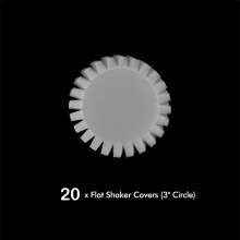 20 peças de capas planas circulares de 7,6 cm (3 polegadas) para cartões shaker DIY, artesanato e scrapbooking.