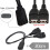 CY Type-C USB-C θηλυκό DC5V σε διπλό καλώδιο φόρτισης USB2.0Standard θηλυκό διαχωριστή τύπου A 4
