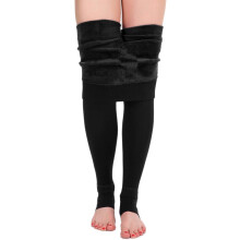 Fleecegevoerde winterpanty voor dames, thermisch, ondoorzichtig, 1 paar