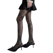 Damespanty's met patroon, bloemenpanty's, leggings
