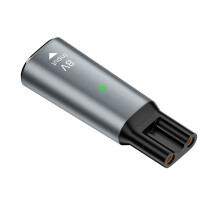 Adaptor de alimentare pentru aparat de ras de tip C, compatibil cu Philips, conector convertor de încărcare pentru aparat de ras electric din aliaj