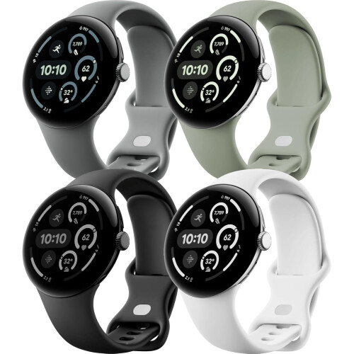 τεμάχια λουράκια σιλικόνης Active για Google Pixel Watch3 (41 χιλ.) & Pixel Watch2 – Αθλητικά,