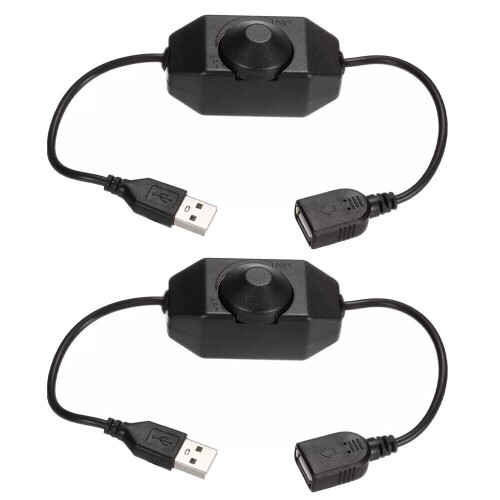 USB PWM roterende dimmerbryter for LED-striper 5V 2 stk 2