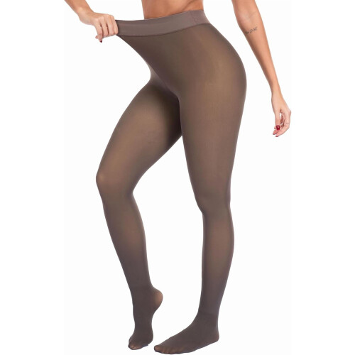 Damen-Winterstrumpfhose mit Fleecefutter – blickdichte Thermoleggings