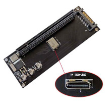 CY Oculink SFF-8612SFF-8611naar PCIE PCI-Express 16x4x-adapter met SATA-voedingspoort voor grafische kaart op moederbord