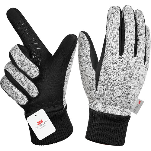 Winter Gloves Men Women -10F 3M Thinsulate Touchscreen