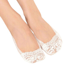 Bequeme Bootssocken für Damen aus Baumwolle, weiß
