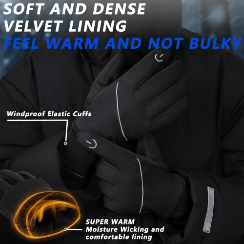 Winter Gloves Unisex Warm Thermal Touchscreen for Cold 1