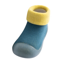 Kinderhausschuhe Größe 3-4, weiche Stricksocken mit Gummisohle, warme Kleinkindhausschuhe, kompatibel mit Babypflege