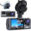 Κάμερα αυτοκινήτου TASHHAR 3 φακών 1080P HD DVR Μπροστινή/Πίσω/Εσωτερική βιντεοκάμερα 8