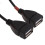 Cabo extensor USB com dois interruptores para carregamento e dados. 5