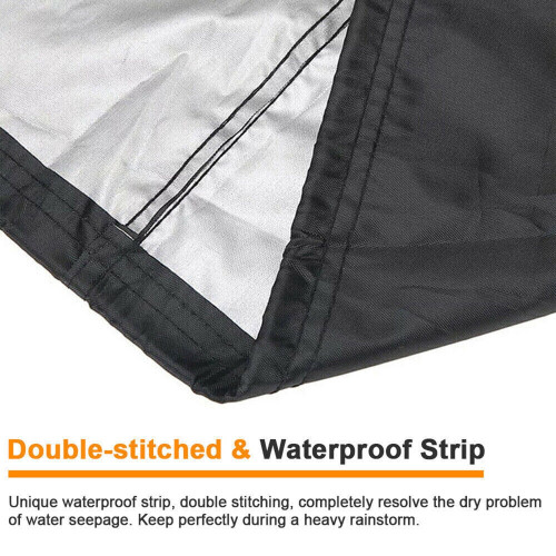 Housse de barbecue 57 pouces, robuste et imperméable, avec sangles Velcro 2