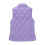 Colete acolchoado feminino com zíper frontal, roxo, tamanho 5XL 5