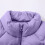 Colete acolchoado feminino com zíper frontal, roxo, tamanho 5XL 6
