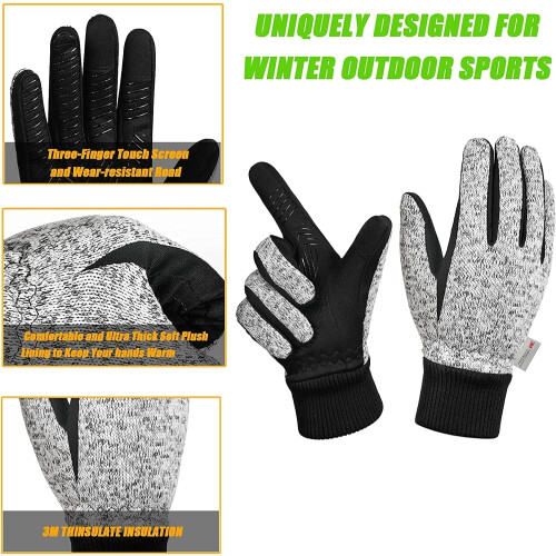 Winter Gloves Men Women -10F 3M Thinsulate Touchscreen 2