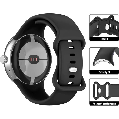 τεμάχια λουράκια σιλικόνης Active για Google Pixel Watch3 (41 χιλ.) & Pixel Watch2 – Αθλητικά, 1