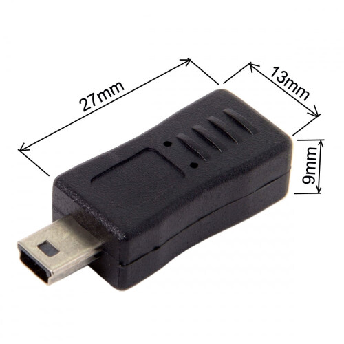 USB2.0 Mini-uros - mikro-naaras -sovitin, 2 kpl 1
